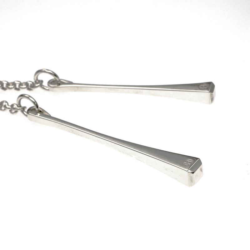Hermes Necklace Cour De Forges AG 925 Silver Accessories Pendant — view 3