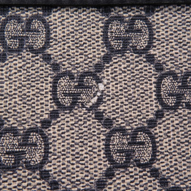 Gucci GG Supreme Canvas Navy Beige Shoulder Bag Blue 0088 — view 8