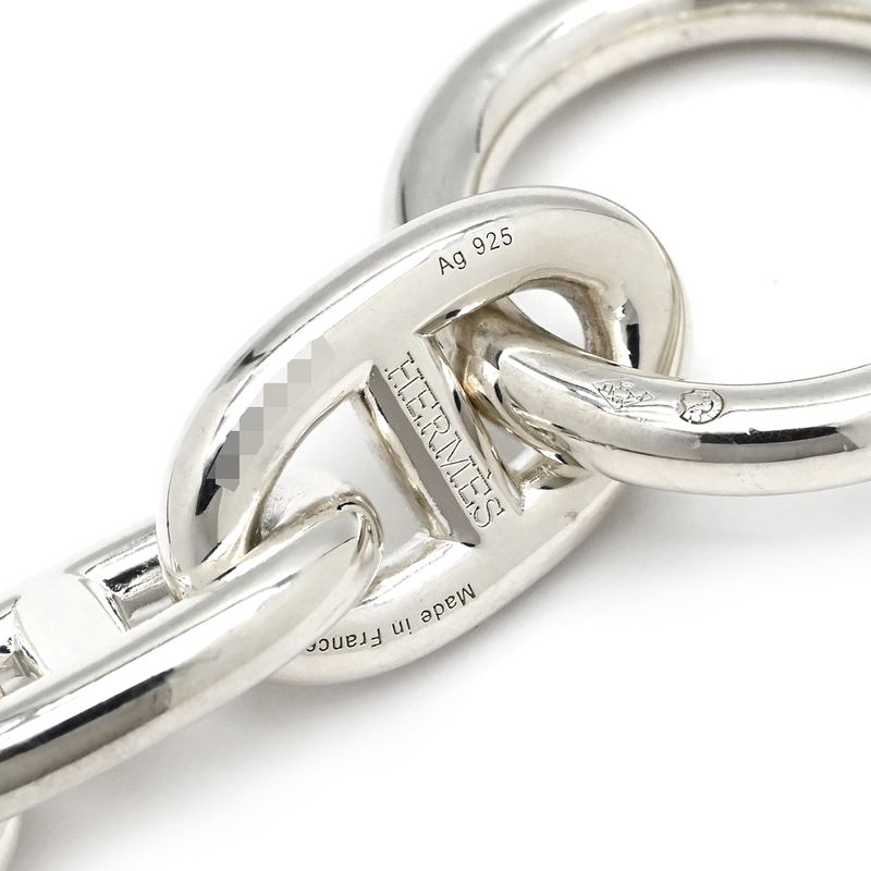 Hermes Bracelet Chaine D'ancre MM Silver 925 13 Frames Star Ring — view 5