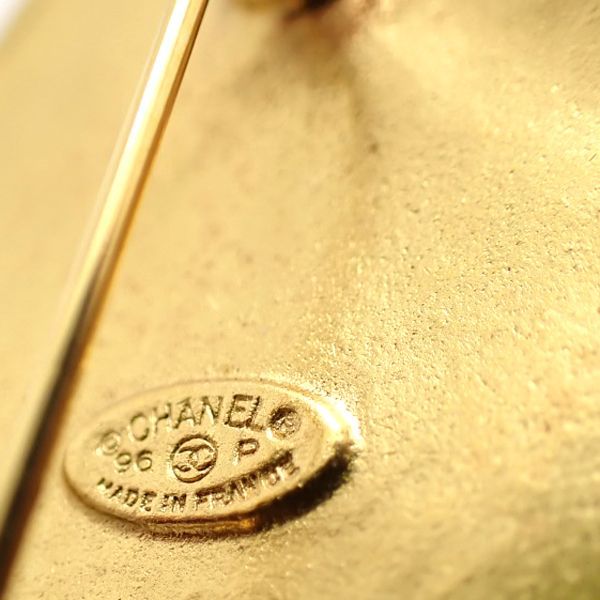 Chanel Brooch 96 P Coco Mark Diamond Square Vintage GP 1996 etc — view 9