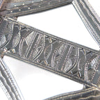 Hermes Touareg Hand Engraved Design Chrome Color Leather Use Belt Buckle SV 925 — view 7