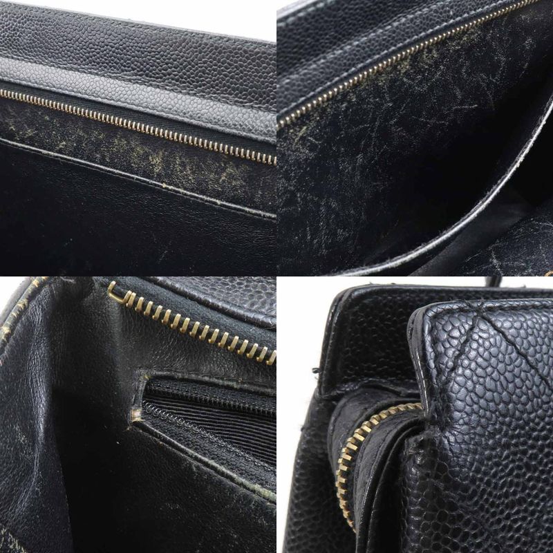 Chanel Shoulder Caviar Black Bag — view 8