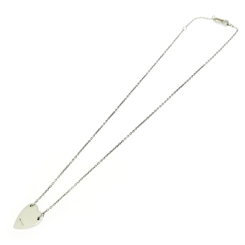 Gucci Silver Logo Heart Necklace 8.0 g 925 Engraved — view 5