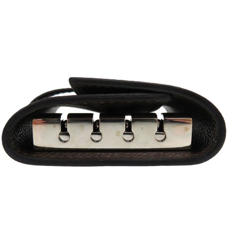 Hermes Bearn 4-strand Vaux Epson Chocolat Silver Hardware Brown Key — view 4