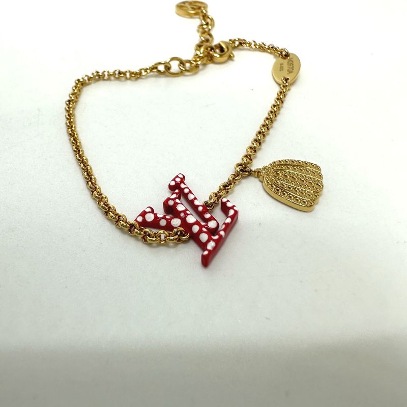 Louis Vuitton Bracelet Iconic Infinity Dot M0970 A Metal Red Yayoi Kusama — view 4