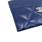 Chanel Card Case Timeless Classic Line Fragment Ap4472 Quilted Caviar — view 3
