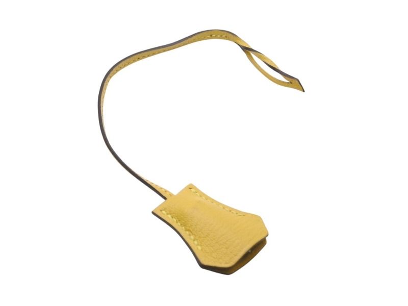 Hermes Clochette Cadena Key Set Taurillon Novillo Jaune Naple Gold — view 2