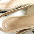 Christian Dior Ballet Flat Shoes S Ring Back 34 Ribbon J'a Sandals Patent — view 8