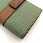 Loewe Trifold Wallet Green Anagram Compact Leather — view 6