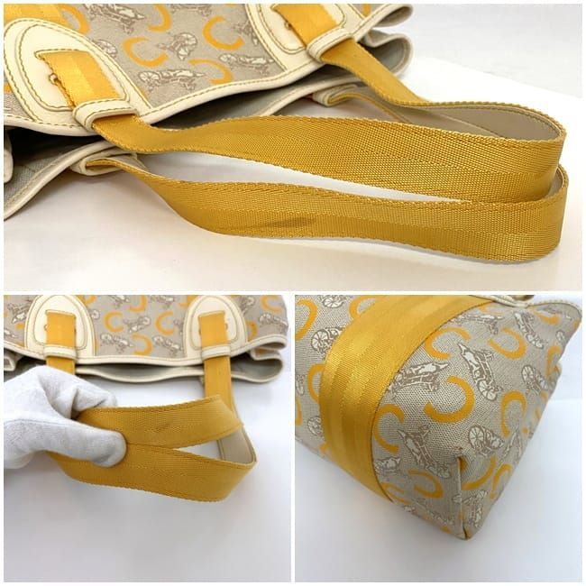 Celine Tote Bag Beige Yellow C Macadam — view 9