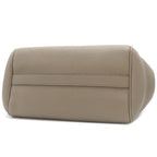 Celine 2-Way Bag Small Fold Cabas Leather Glazed Gold Hardware Gray Beige — view 3