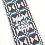 Hermes Cravate 100% Silk Art Deco Geometric Pattern Tie Multicolor — view 7
