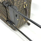 Fendi Carry-on Luggage Bag Zucca Pattern Canvas Brown Travel Suitcase — view 6