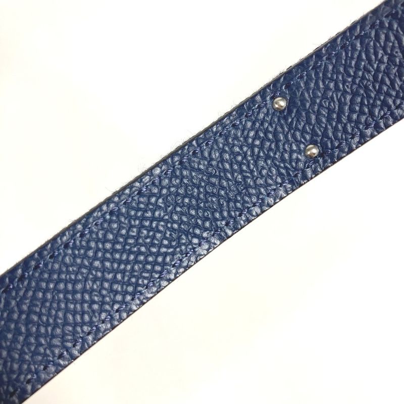 Hermes Belt Jean 18Kelly Denim Blue — view 8