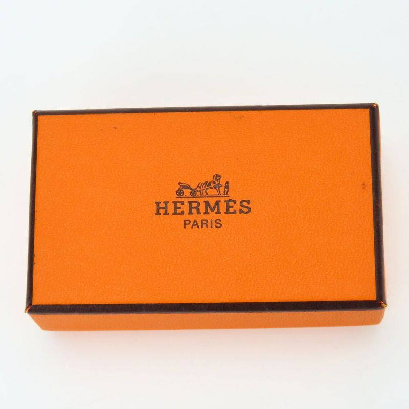 Hermes Earrings Emile Metal Yellow Gold Cloisonne Flower Plated — view 9