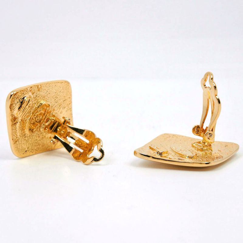 Chanel Coco Mark Gold Plated 18.5 g Earrings — view 5