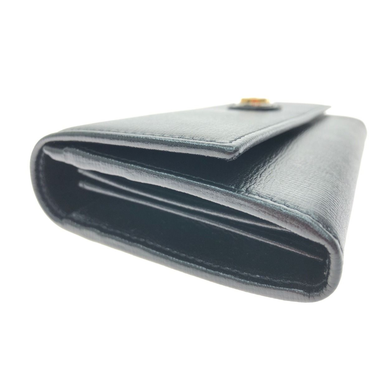 Gucci Long Wallet Interlocking G Marina Leather Black — view 4