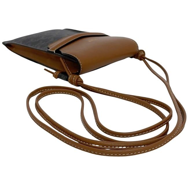 Celine Shoulder Bag Fon Black Brown Triomphe — view 8