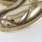 Chanel Coco Mark Quilted Gold Plated 31.4 g Brooch — view 8