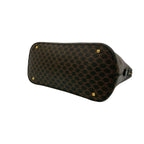 Celine Vintage Macadam Blason Pattern Logo Leather Handbag — view 9