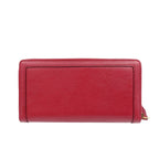 Gucci GG Marmont Leather Bamboo Gold Hardware Red Round Zipper Long — view 2