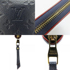 Louis Vuitton Long Wallet Zippy Monogram Empreinte Marine Rouge — view 5