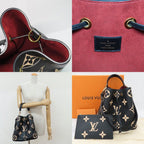 Louis Vuitton Neo Noe MM Bicolor Monogram Empreinte Black Handbag — view 2