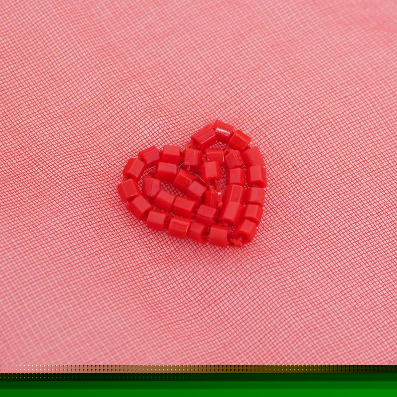 Hermes Grand Manage Bandana Love Carre 65 Silk Muslin Embroidery Beads — view 8