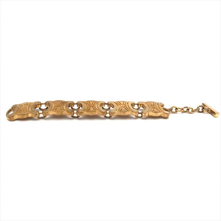 Celine Macadam Triomphe Gold Bracelet Small Items — view 4