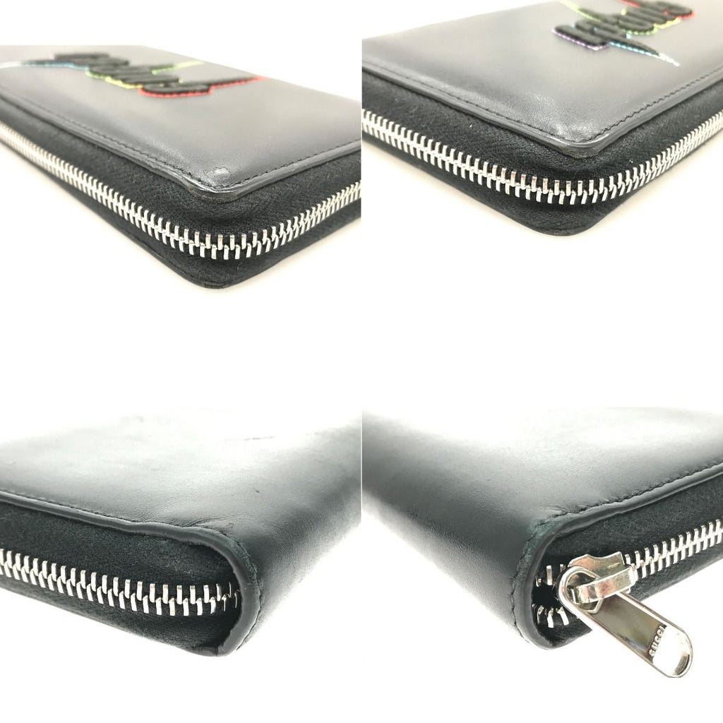 Gucci Blade Logo Long Wallet Black — view 4
