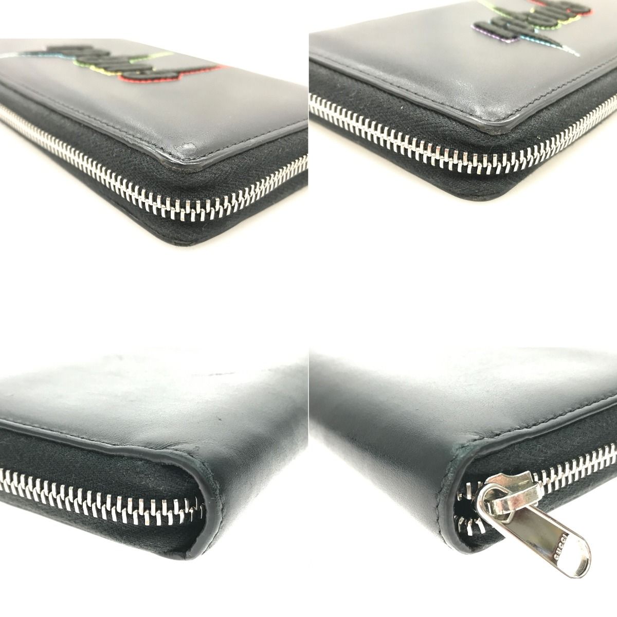 Gucci Blade Logo Long Wallet Black — view 4