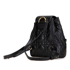 Dior Macrocanage Caro Medium Backpack Rucksack Black Leather — view 2