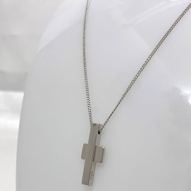Gucci Cross Necklace Silver Polished Ag 925 S Rank — view 4