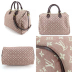 Louis Vuitton Handbag Speedy 30 Bandouliere Monogram Mini Lin Sepia — view 2