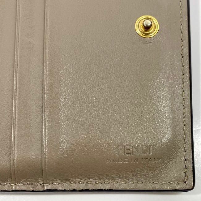 Fendi Bifold Wallet Pink Beige Bytheyard 8 M0387 — view 7
