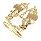 Hermes Scarf Ring 70 Brid De Gala Gold Color Small Accessories — view 3