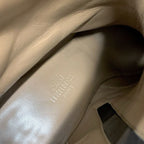 Hermes Boots Short Shoes Leather Black Silver Kelly Hardware — view 6