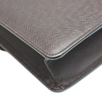 Louis Vuitton Taiga Clutch Bag Clade Second Acajou — view 8