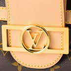 Louis Vuitton Handbag Dauphine Soft GM Brown — view 7