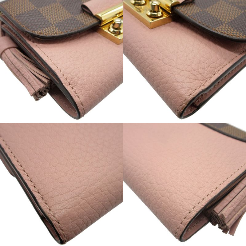 Louis Vuitton Damier Leather Portefeuille Croisette Compact Wallet — view 7