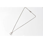 Chanel Coco Mark CC Rhinestone Silver White — view 3