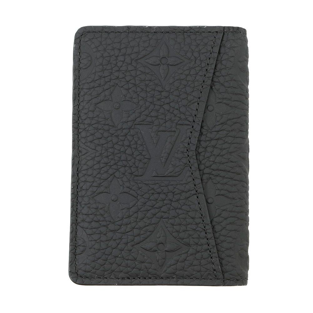 Louis Vuitton Card Case Monogram Taurillon Organizer de Poche Noir Black — view 3