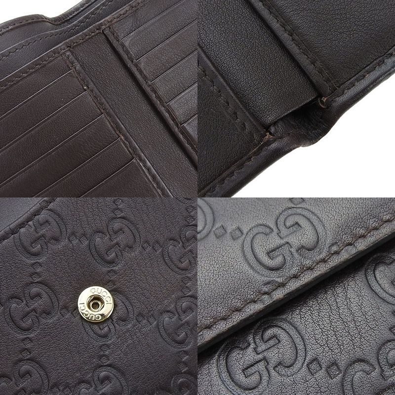 Gucci Bifold Wallet Guccissima Cima Leather Brown Gold Hardware Heart — view 7