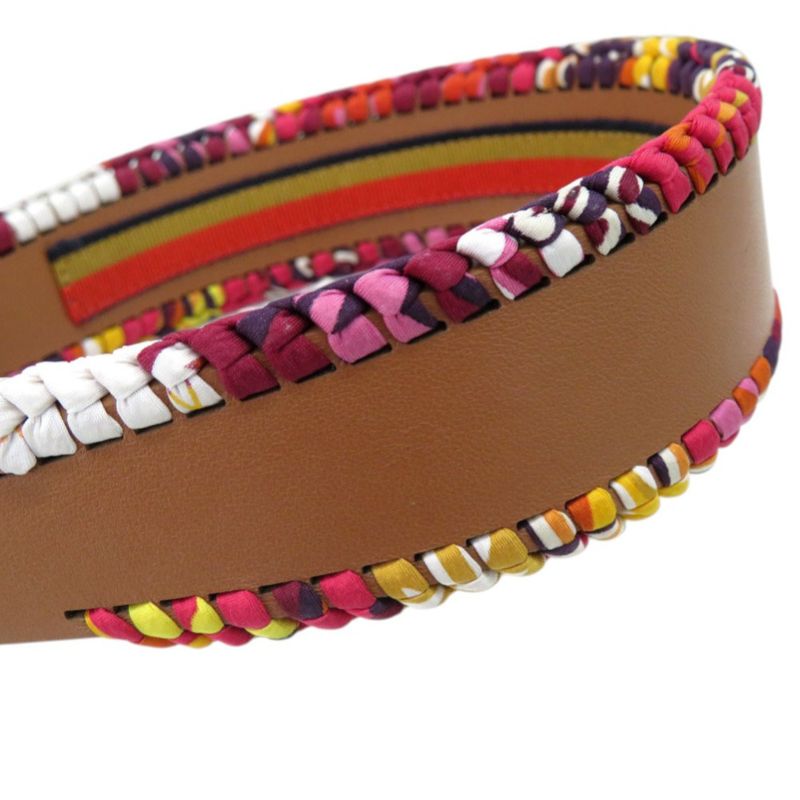 Hermes Fantaisie D'etriers Headband Grace Silk g Multicolor 0810 — view 8