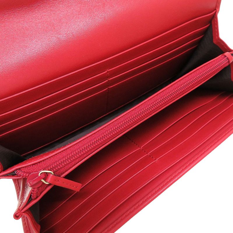 Gucci GG Embossed Leather Red Bifold Wallet 0076 — view 3