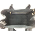 Prada Tote Bag Canapa Canvas with Strap Shoulder Navy — view 5