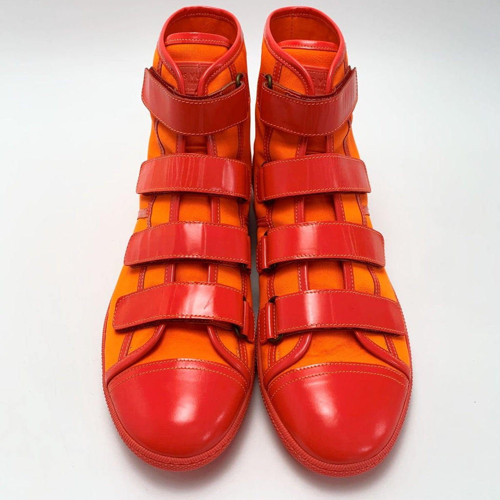 Louis Vuitton High-Cut Sneakers Orange 9 — view 2