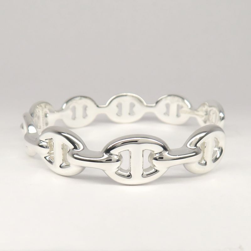 Hermes Bracelet Chaine D'ancre Anchene Bangle ST Size AG 925 Jewelry — view 3