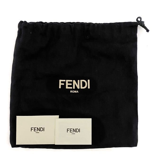 Fendi Handbag Nano Graffi Brown Staggered Pattern — view 2
