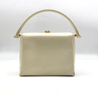 Gucci Vintage Leather Hand Bag Ivory — view 2